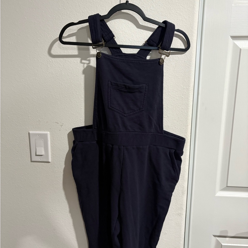 Women's navy blue Overalls - Picture 3 of 4